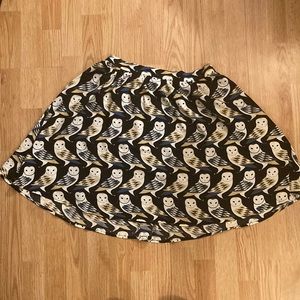 Owl print miniskirt